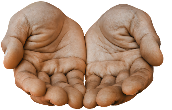 Go To Image - Receiving Hands (640x480), Png Download