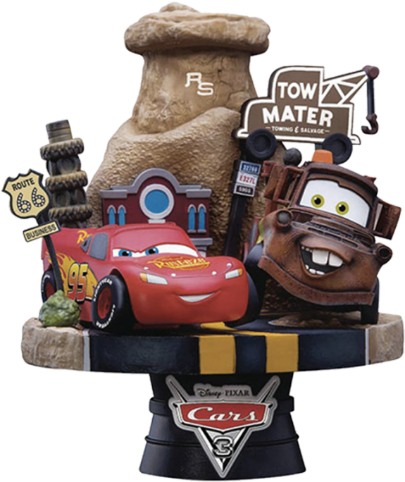 Cars 3 D-select Pvc Diorama - Disney D Select Diorama (800x800), Png Download