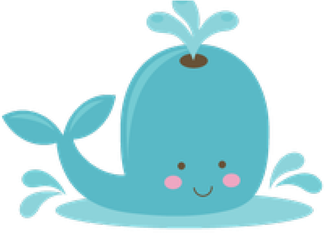 Whale Cute Clipart (640x480), Png Download