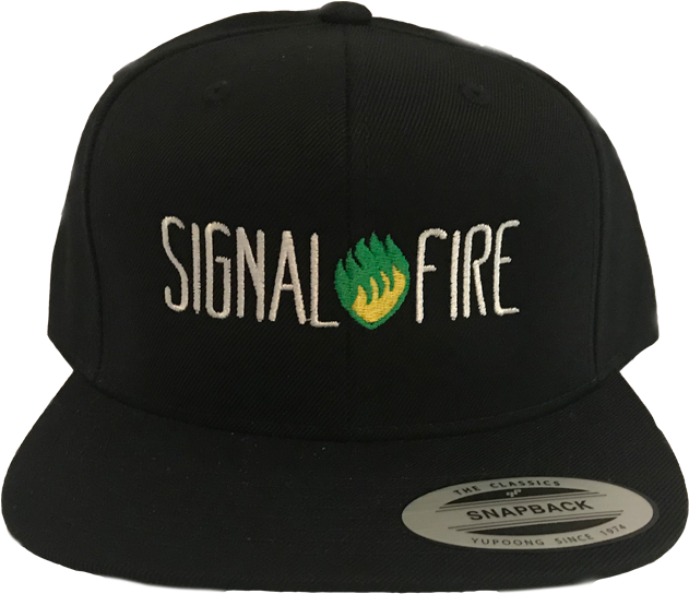 Black Signal Fire Snapback Hat - Caps Logo Dark Grey/black Snapback - Upfront (700x700), Png Download