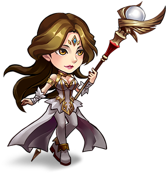 Angelina - Chibi League Of Angels Fire Raiders (362x386), Png Download