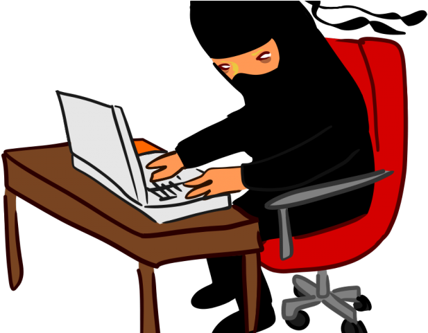 Graphic Freeuse Applause Clipart Laudable - Ninja At Desk (640x480), Png Download