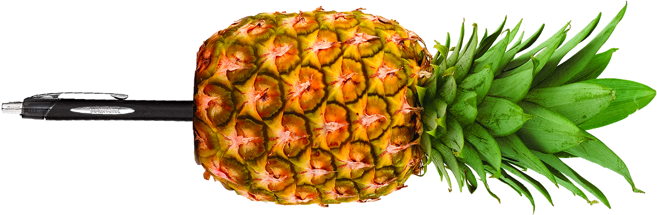 Pineapple Pen - Pineapple (1571x893), Png Download