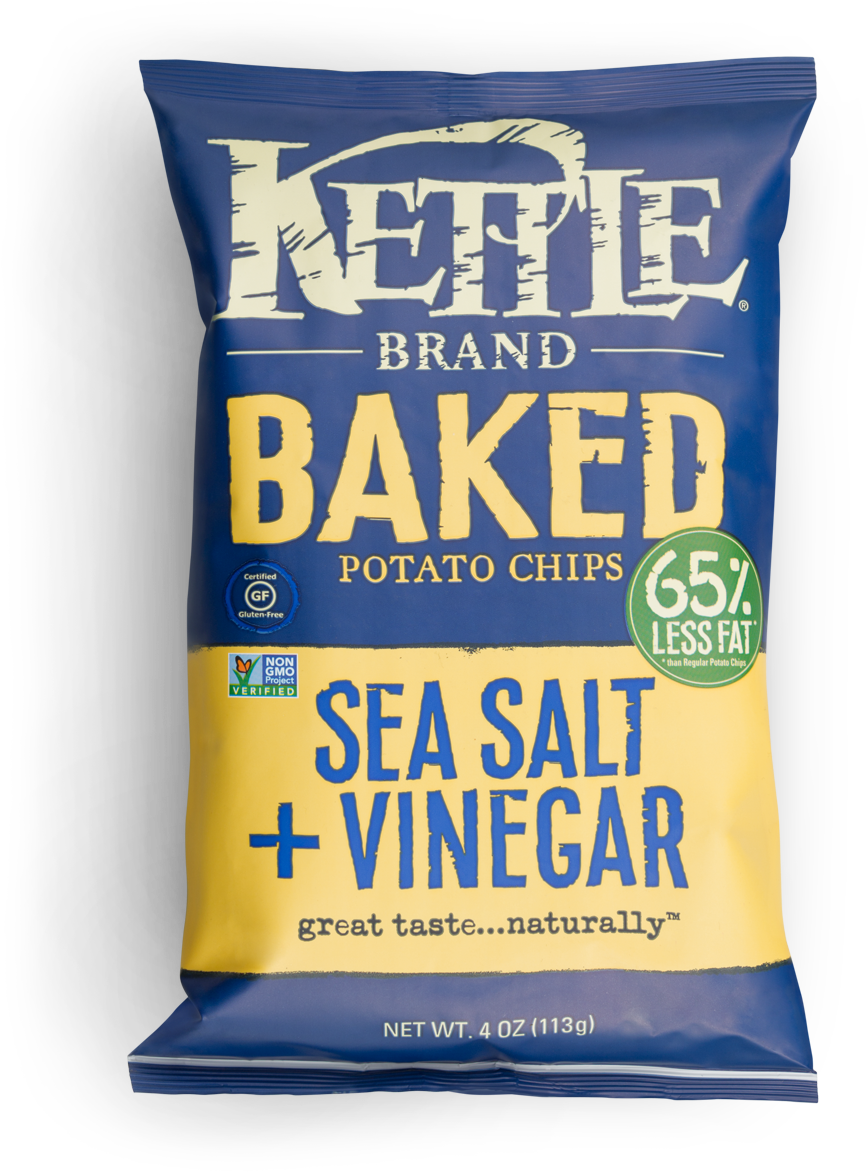 Kettle Baked Sea Salt Chips (1278x1564), Png Download
