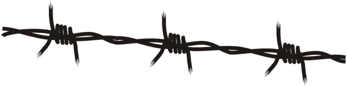 Barbed Wire Fence Images - Barb Wire Fence Drawing (680x340), Png Download