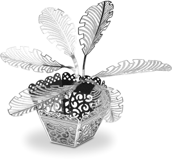 Picture Of Sago Palm Tree - F4u Corsair Metal Earth 3d Laser Cut Model (620x600), Png Download
