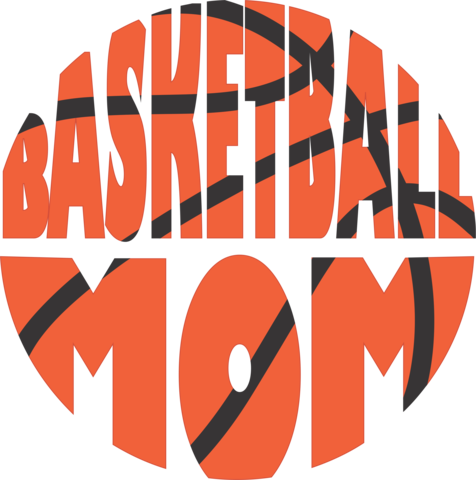 Basketball Clipart Mom - Basketball (476x480), Png Download