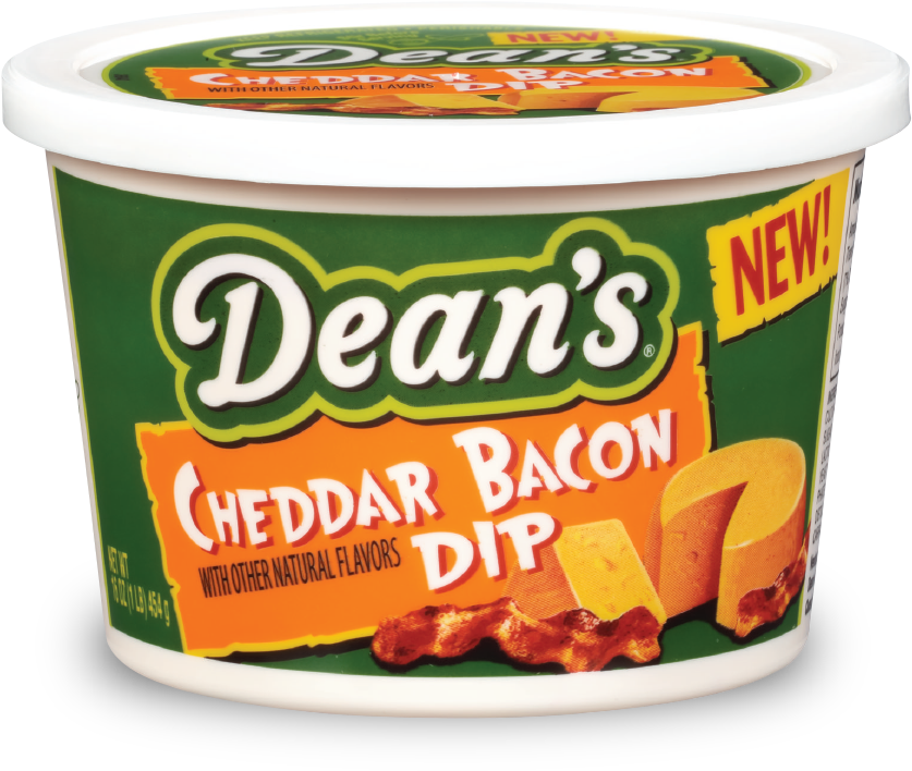 Dean's Dip - Cheddar Bacon - Dean's French Onion Dip (846x728), Png Download