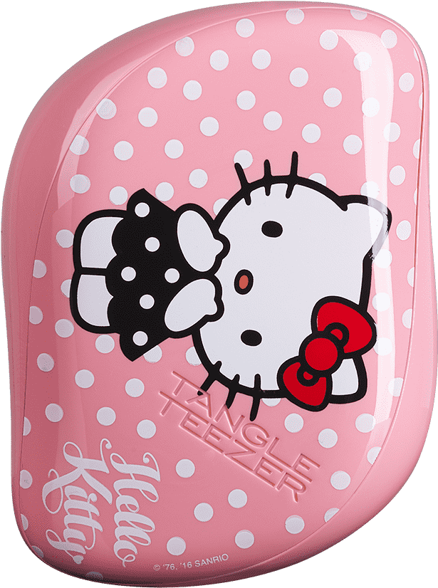 Compact Styler Hello Kitty 2 1-min - Tangle Teezer Compact Styler Hello Kitty Pink (845x845), Png Download