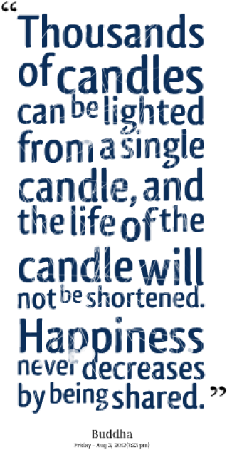 Thousands Of Candles Can Be Lit Quote (380x703), Png Download