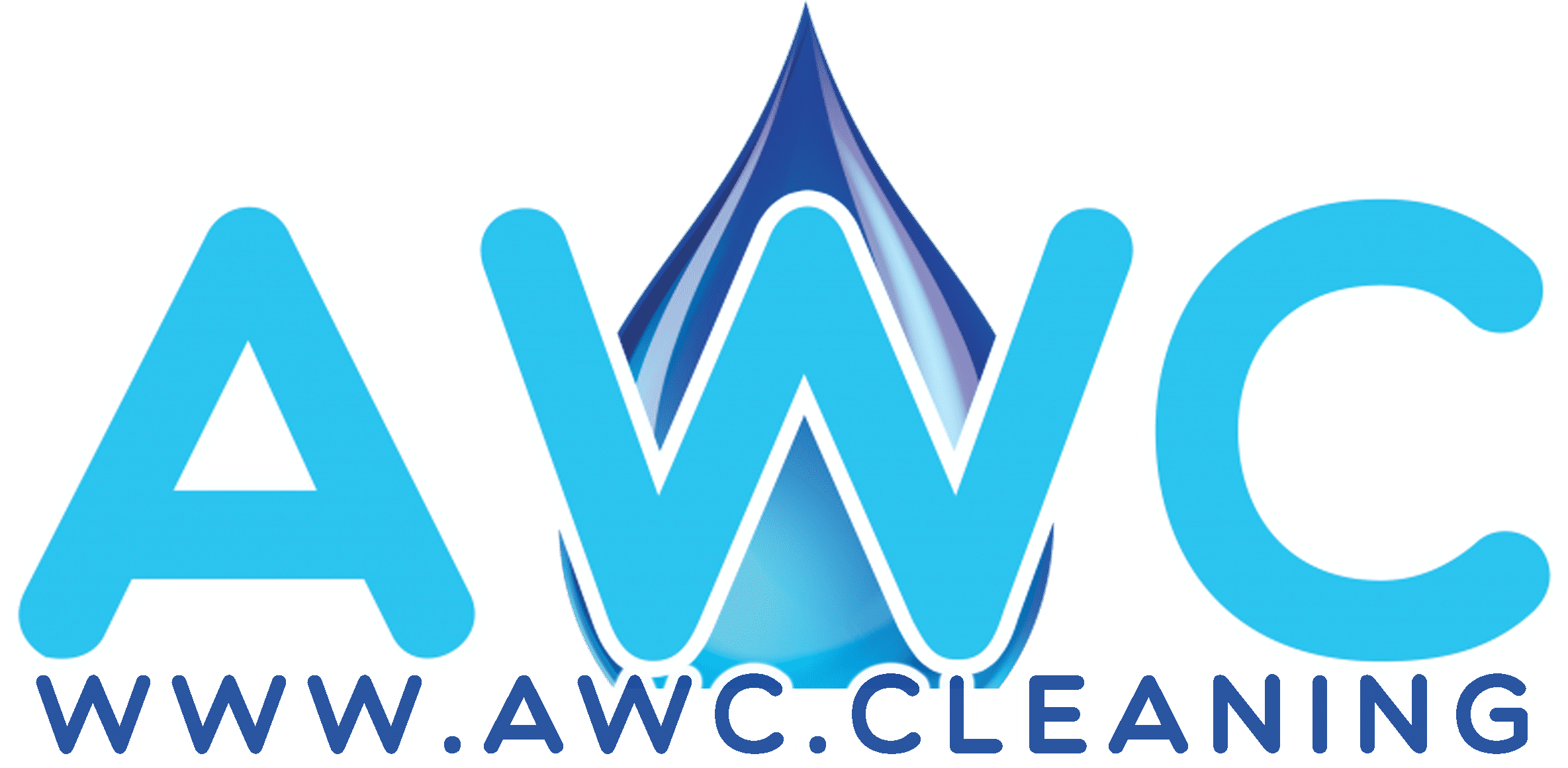 Awc - Cleaning Logo - Exterior Cleaning (2727x1276), Png Download