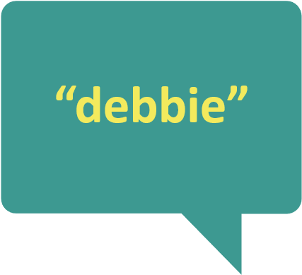 Debbie Quote Box 2 - Sign (600x600), Png Download