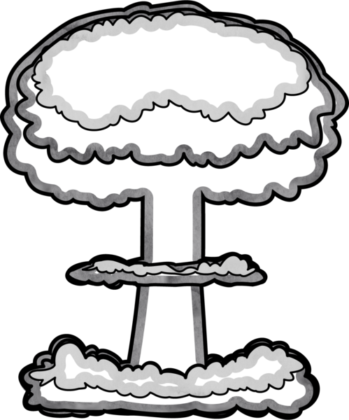 Rocket Smoke Left 9188746, Explosion - Explosion (499x600), Png Download