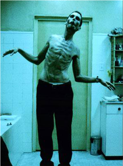 The Machinist - Dallas Buyers Club Christian Bale (580x537), Png Download