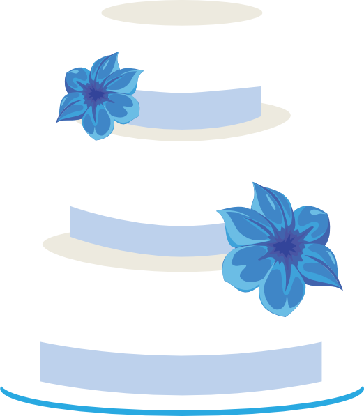 Free Download Wedding Cake No Background Clipart Cupcake - Wedding Cake Clipart Blue (522x597), Png Download