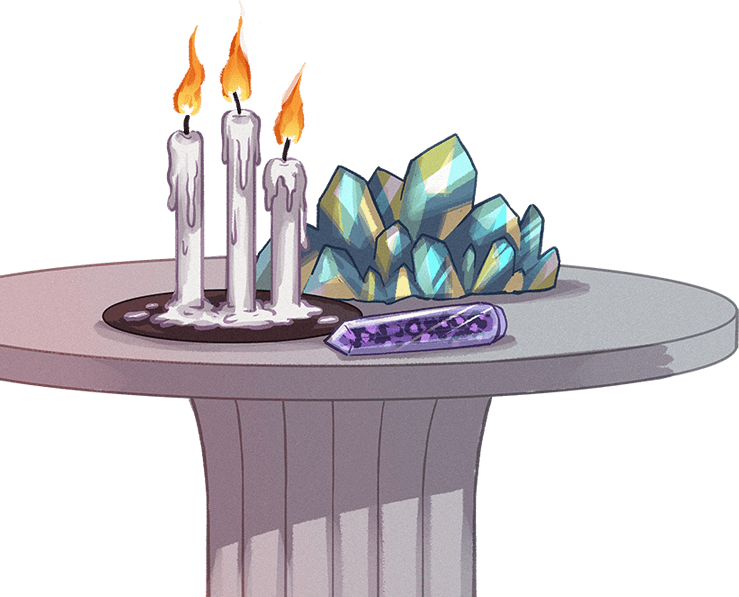 There Are Prayer Candles In A Variety Of Colors That - Coffee Table (739x597), Png Download