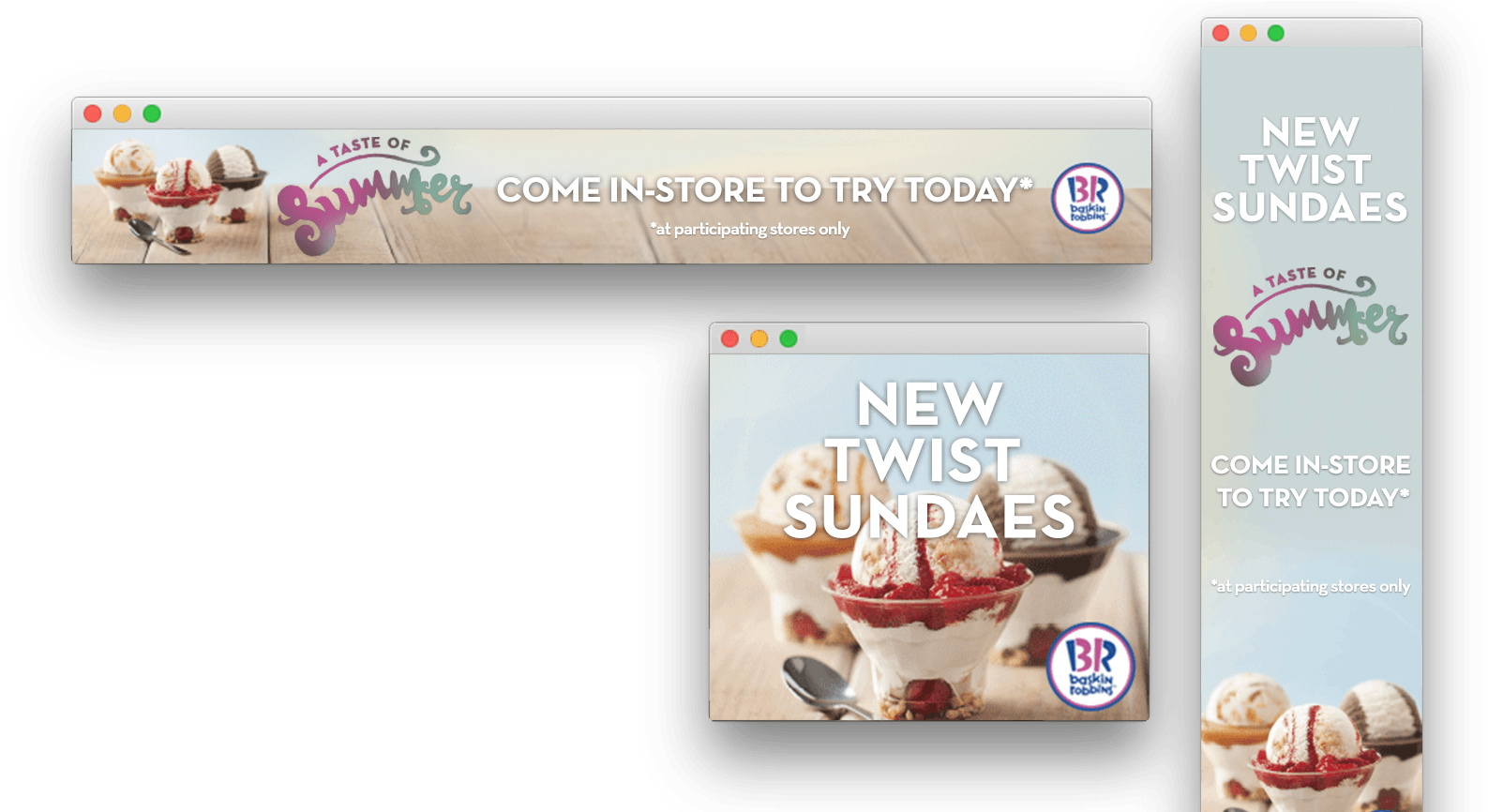 Baskin Robbins Display - Baskin-robbins (1606x865), Png Download