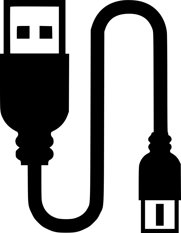 Usb Cable - - Usb Cable Icon Png (762x980), Png Download