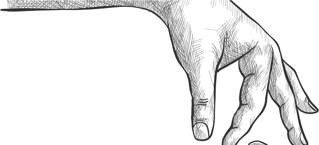 The Clerk Named Handa - Line Art (1600x480), Png Download