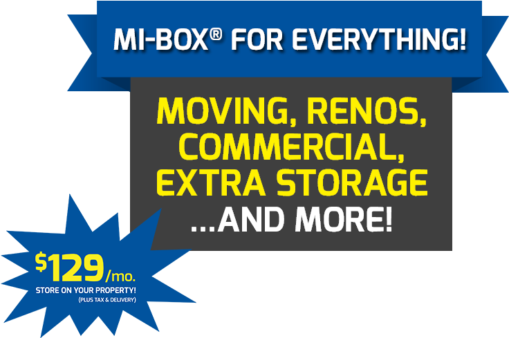 Mi-box At Space Centre Storage Kelowna - Television Advertisement (1600x780), Png Download