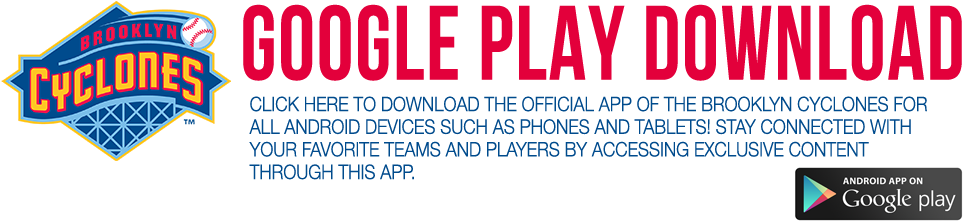 Schedule - Brooklyn Cyclones Primary Team Logo Patch (1000x263), Png Download