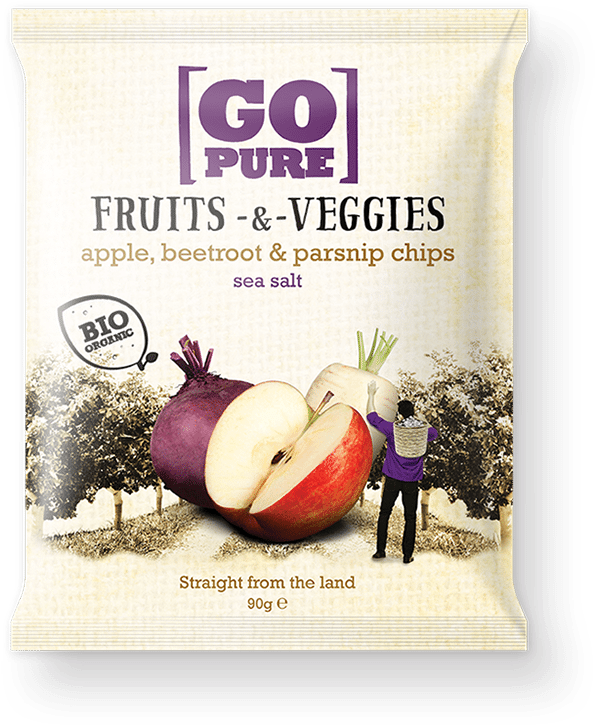 Go Pure Fruits And Veggies (676x800), Png Download
