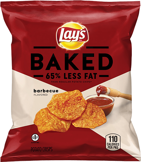 Lay's® Baked Bbq Flavored Potato Crisps - Baked Lays Barbecue Chips (691x800), Png Download