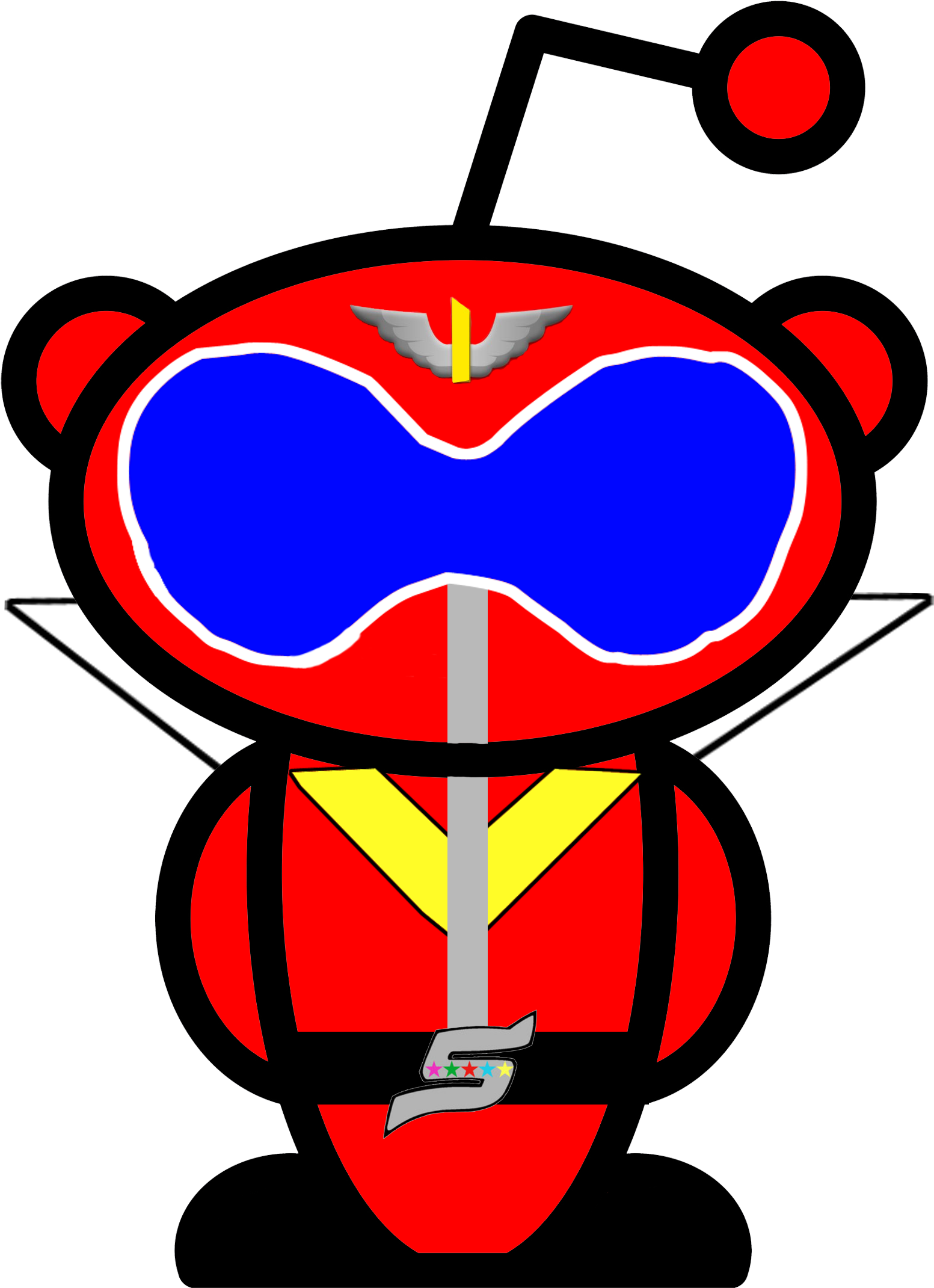 For /u/gooflactus A Clean Version Of Akaranger In Reddit (1652x2293), Png Download