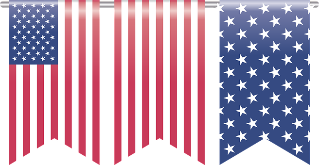 American Flag Bookmark Element Sticker Lab - Kennedy Space Center (656x340), Png Download