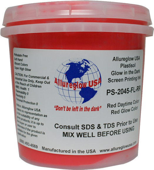 Allureglow Plastisol Ink Glow In The Dark Red/ Orangy - Forbes Global 2000 (600x601), Png Download