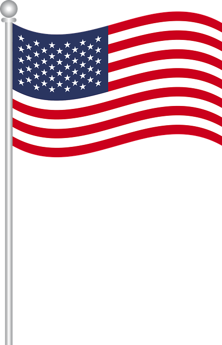 Flag Of Usa, World Flags, Country - Bandeira Dos Estados Unidos Png (452x700), Png Download