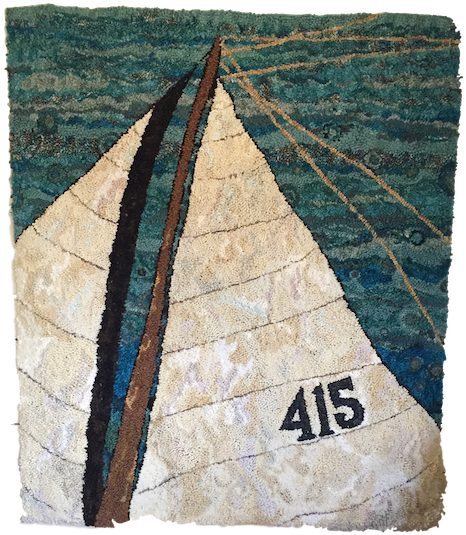 Sails On The Water Approx 52 By 62" Sold - Sail (478x547), Png Download