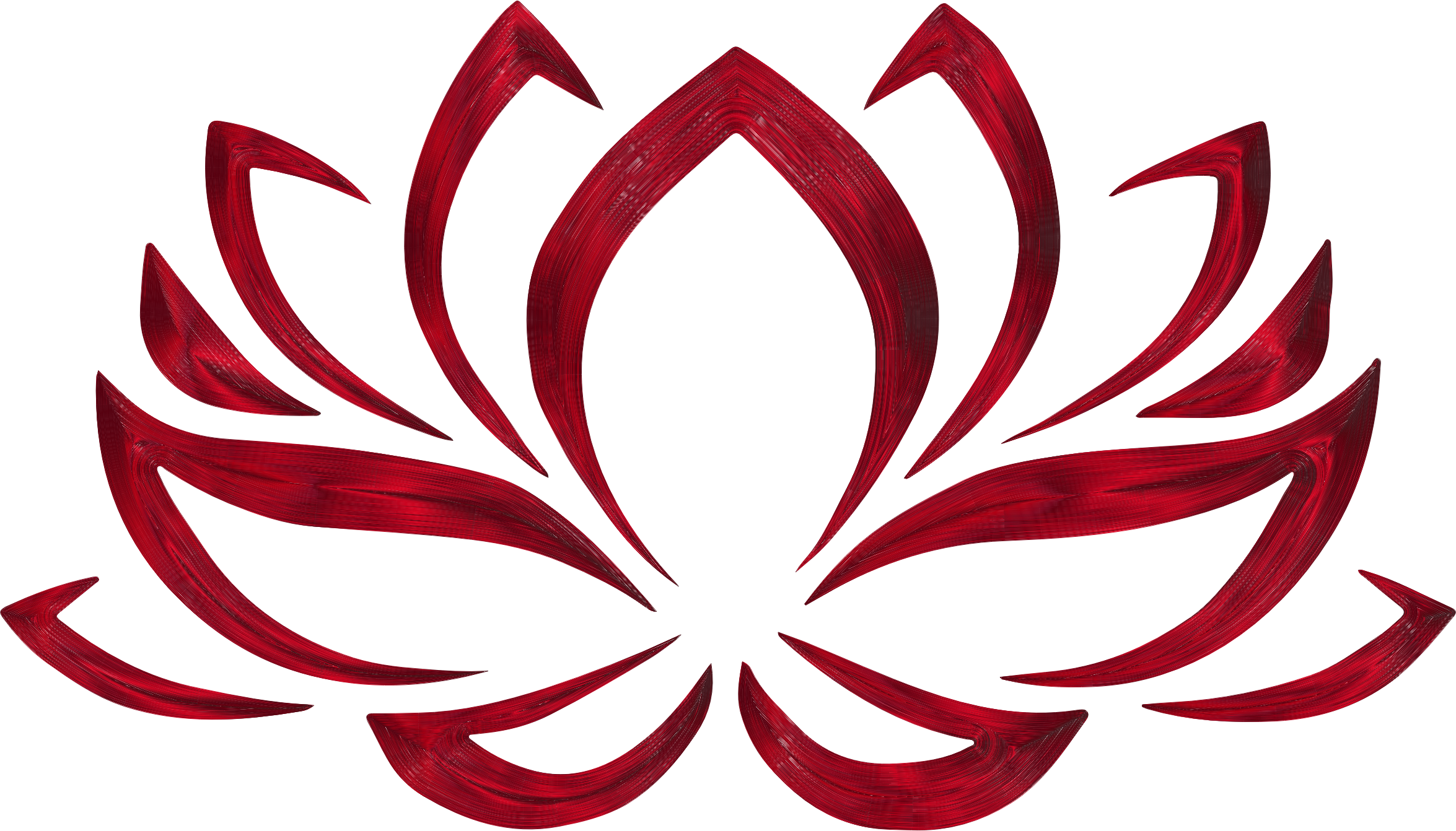 Ensanguined Lotus Flower No Background Vector Freeuse - Red Lotus Flower Symbol (2350x1342), Png Download