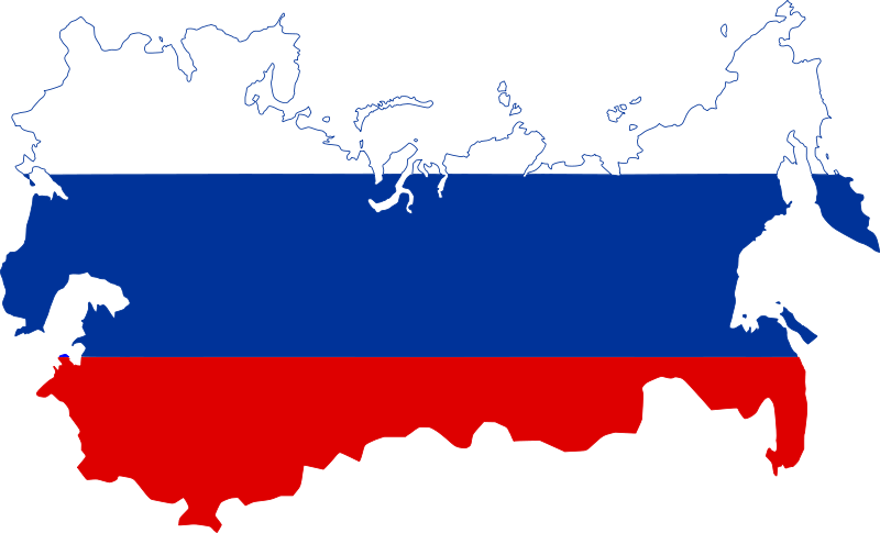 Russian Empire - Russia Red White And Blue (800x485), Png Download