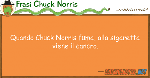 Frasi Chuck Norris Quando Chuck Norris Fuma, Sigaretta - Scuola Società Che Uccide Ogni Libero Alunno (600x312), Png Download
