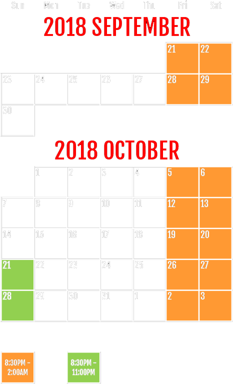 2018 Dates Of Operation - Legend At Pope Lick (500x770), Png Download