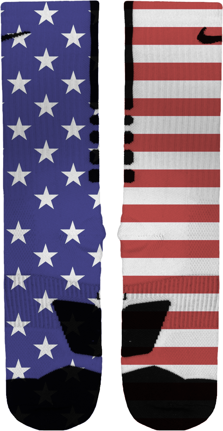 Usa Flag Custom Nike Elites Basketball Pinterest Usa - Sock (1100x1700), Png Download