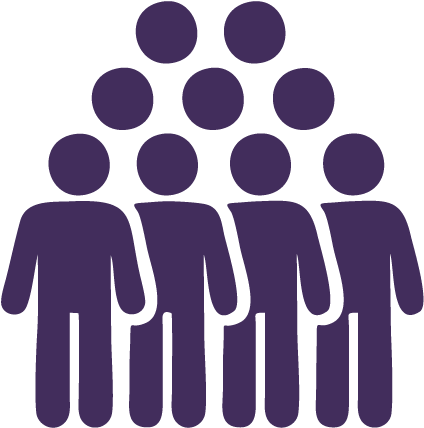 Fellows Program - Group Of People Stick Figure (939x626), Png Download