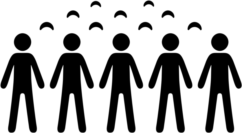 Crowd Of People Icon - Crowd Of People Computer (1000x798), Png Download