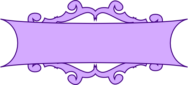 Banner Scroll Design Png Image Freeuse - Purple Ribbon Banner Png (600x271), Png Download