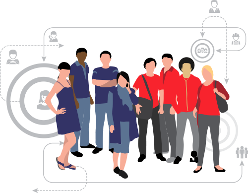 Group Of People - Company (500x389), Png Download