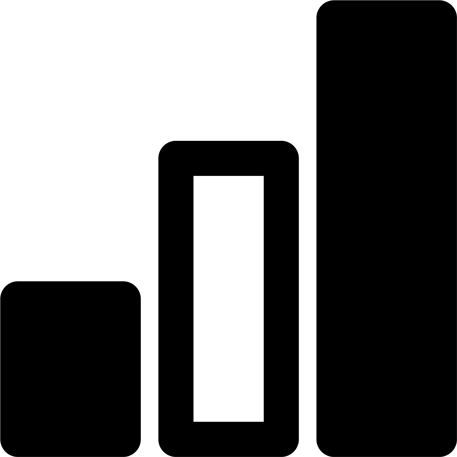 Bar Chart Icon Png (1600x1600), Png Download