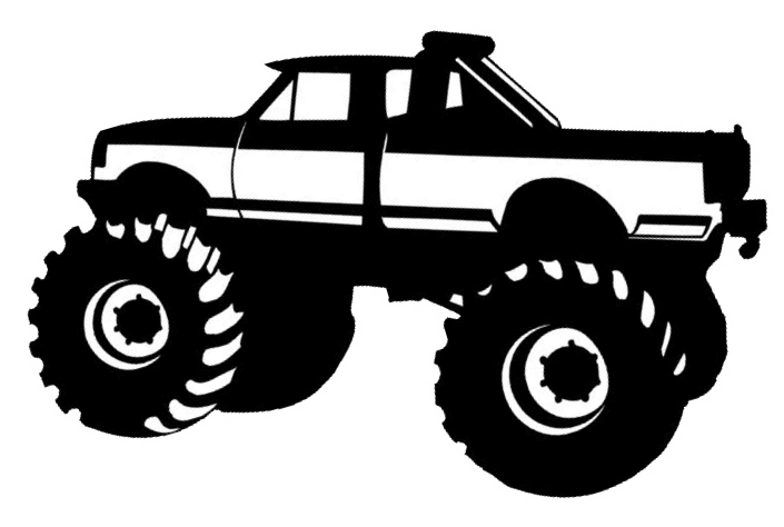 Clip Arts Related To - Clip Art Monster Truck (705x474), Png Download