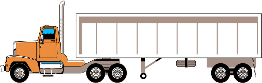 Semi-trailer Truck 18 Wheeler - Personalisierter Lkw-fahrer Ornament (1049x340), Png Download