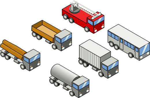 Car Semi-trailer Truck Vehicle Dump Truck - Car Isometric Clipart (520x340), Png Download