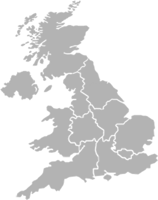 Map Of Uk (400x400), Png Download