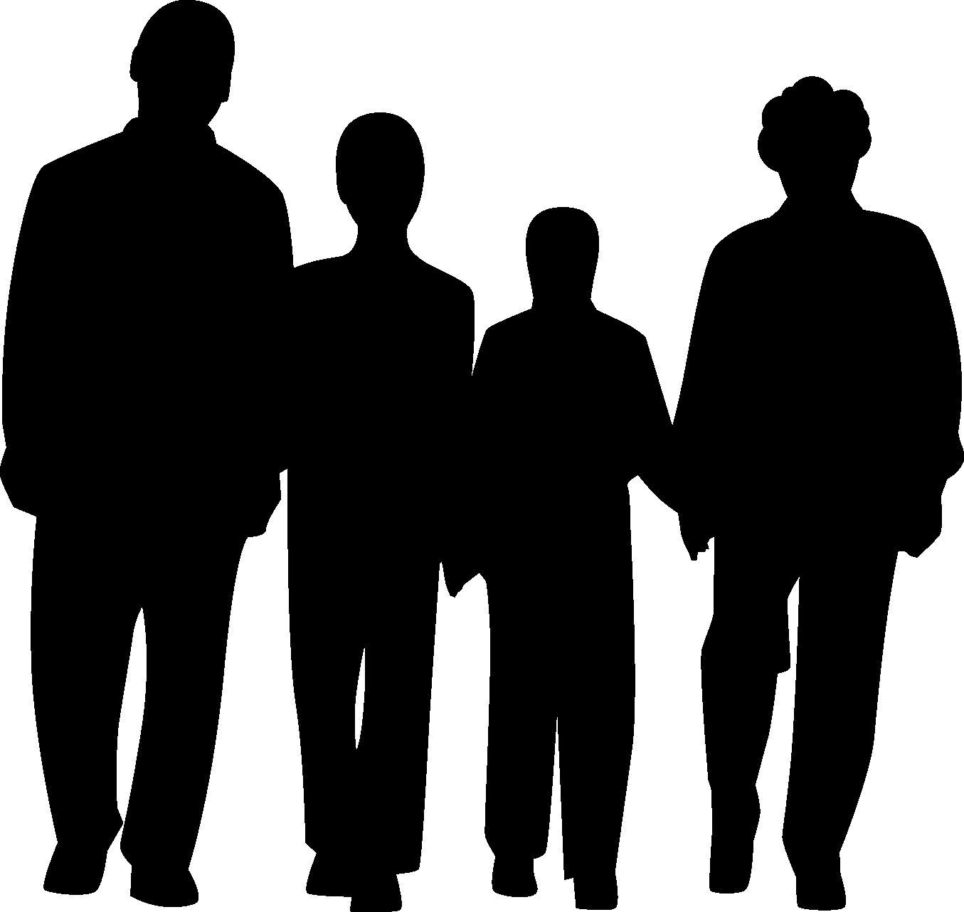 Save - Silhouette (1355x1282), Png Download