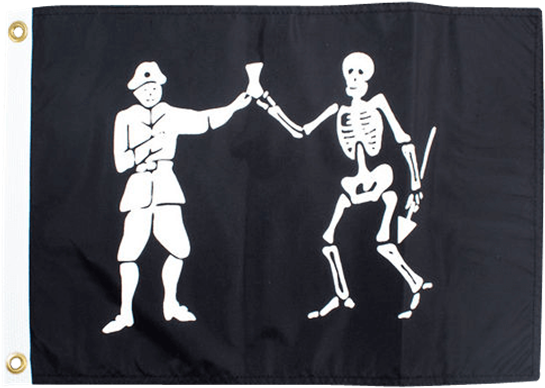 Bartholomew Roberts Pirate Flag - Pirate Flags Black Bart (555x555), Png Download