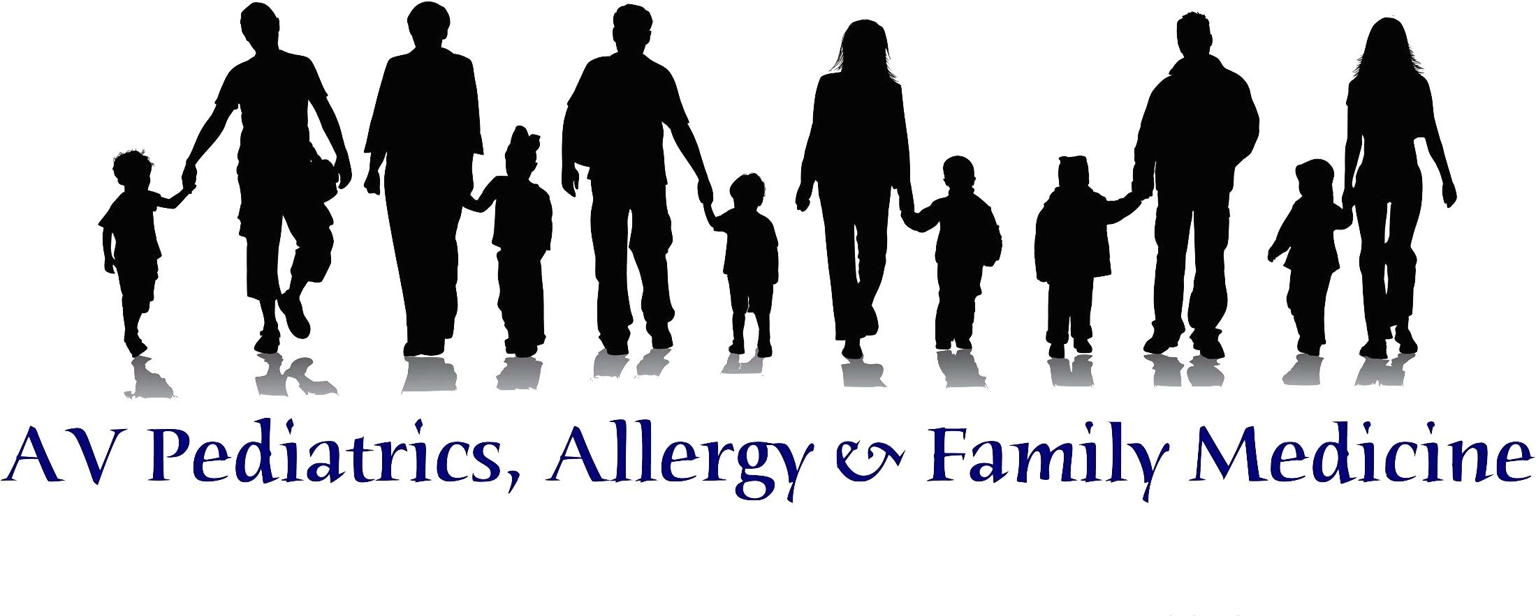 Family Silhouette Transparent - Parents And Children (2240x1053), Png Download