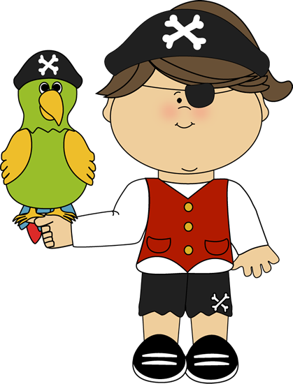 28 Collection Of Pirate Themed Clipart - Cute Pirate Clip Art (419x550), Png Download